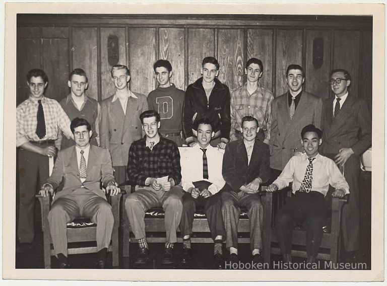 B+W photo of A.J. Demarest H-Y Club at Hoboken YMCA, 1948-1949. picture number 1