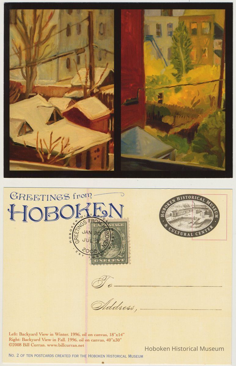 front and back Curran postcard