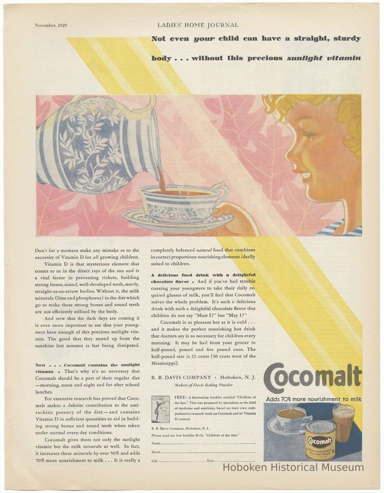 Cocomalt, Ladies' Home Journal, Nov. 1929