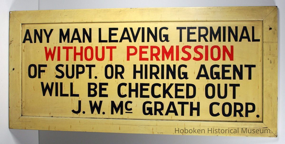 Sign from Pier B: 