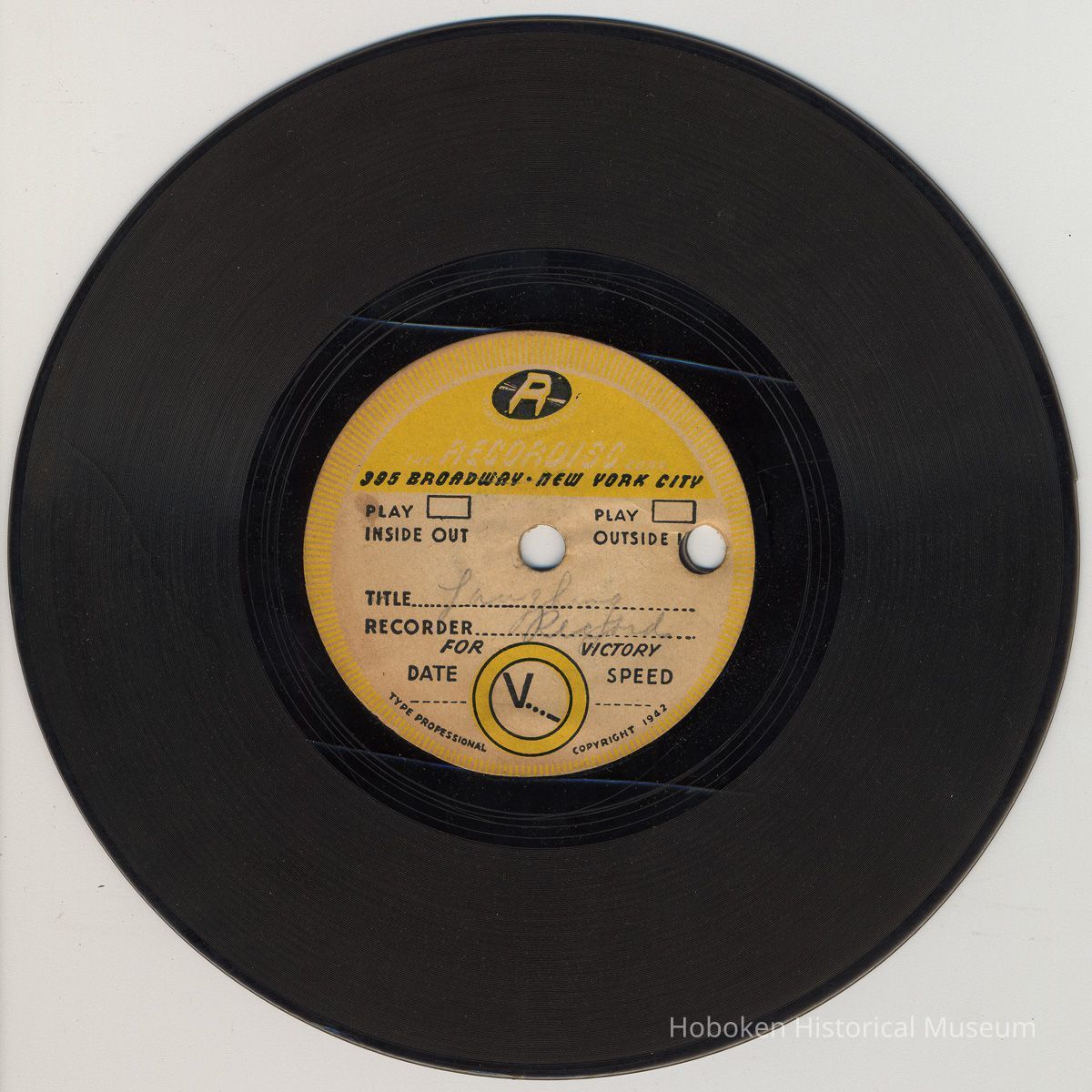 record 1, only marked side