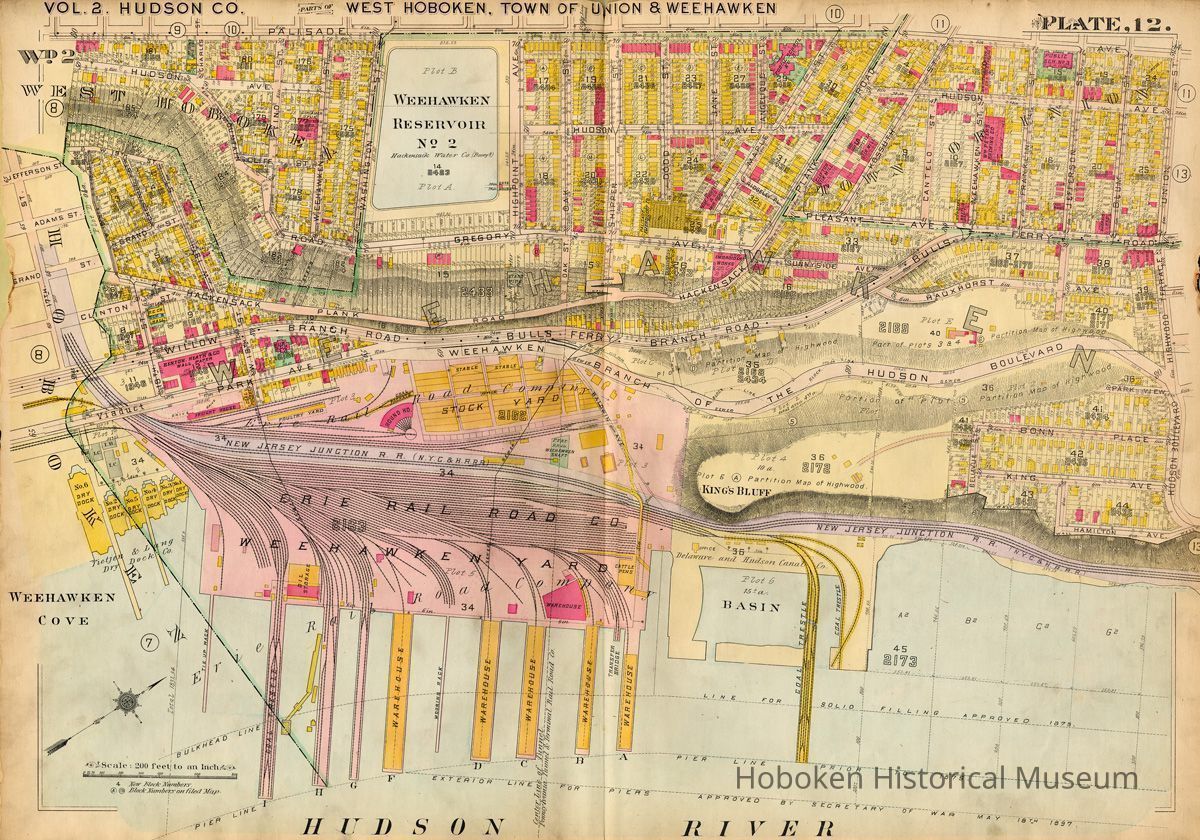 Hopkins Atlas 1909 plate twelve full map