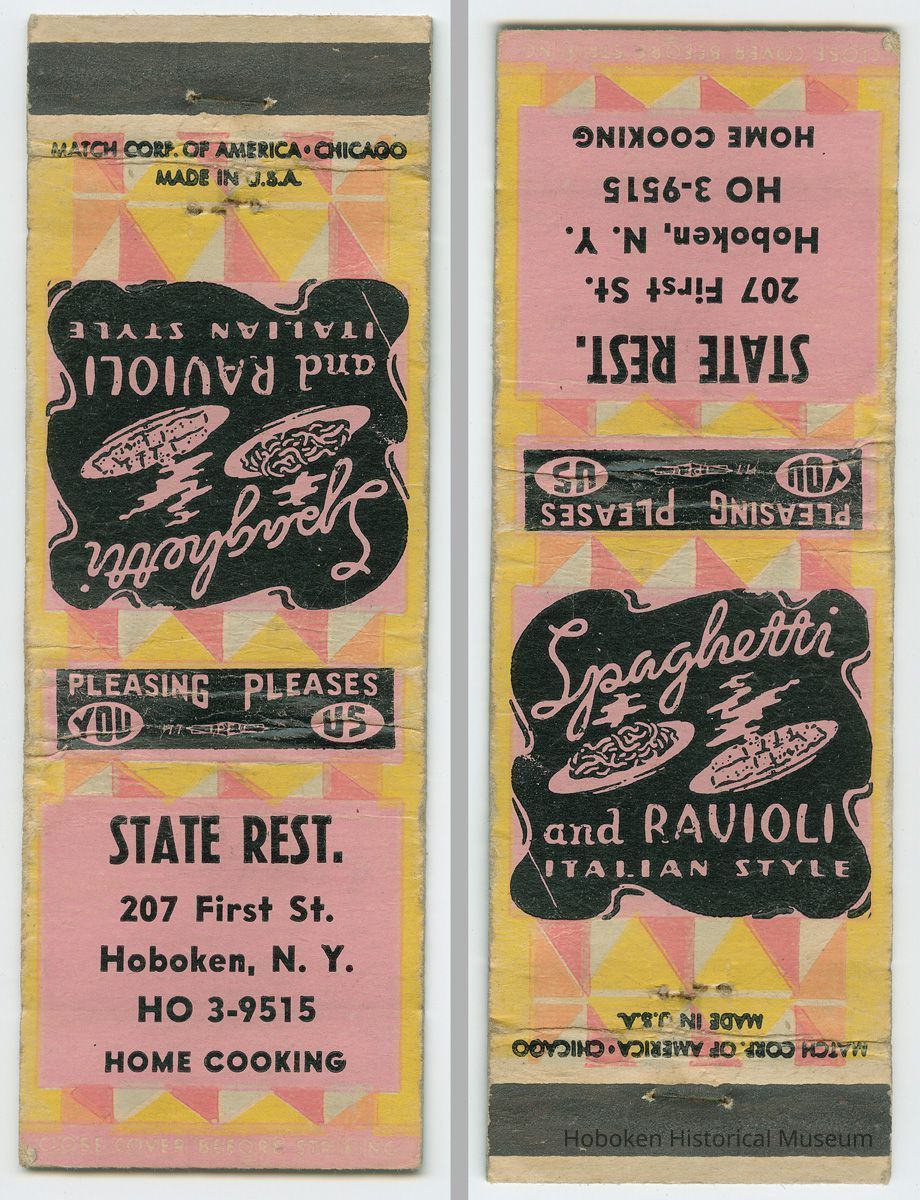 two views: State Restaurant, 207 First St.