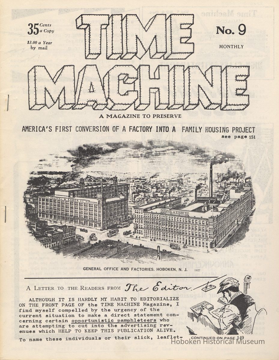 Time Machine Magazine No. 9; front cover