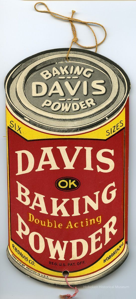 hanging die-cut sign, Davis OK Baking Powder