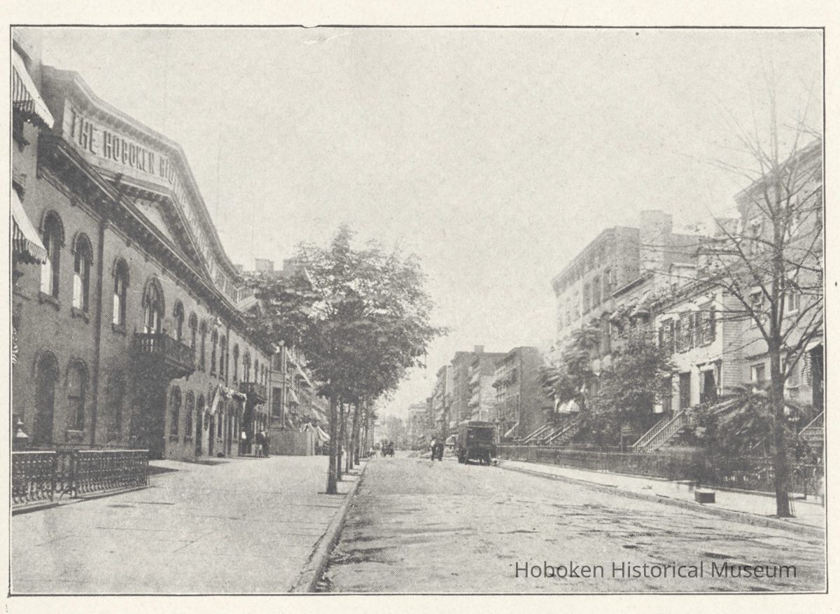 Hudson Street, 200 block; The Hoboken Riding Academy (left) aka Hexamer's