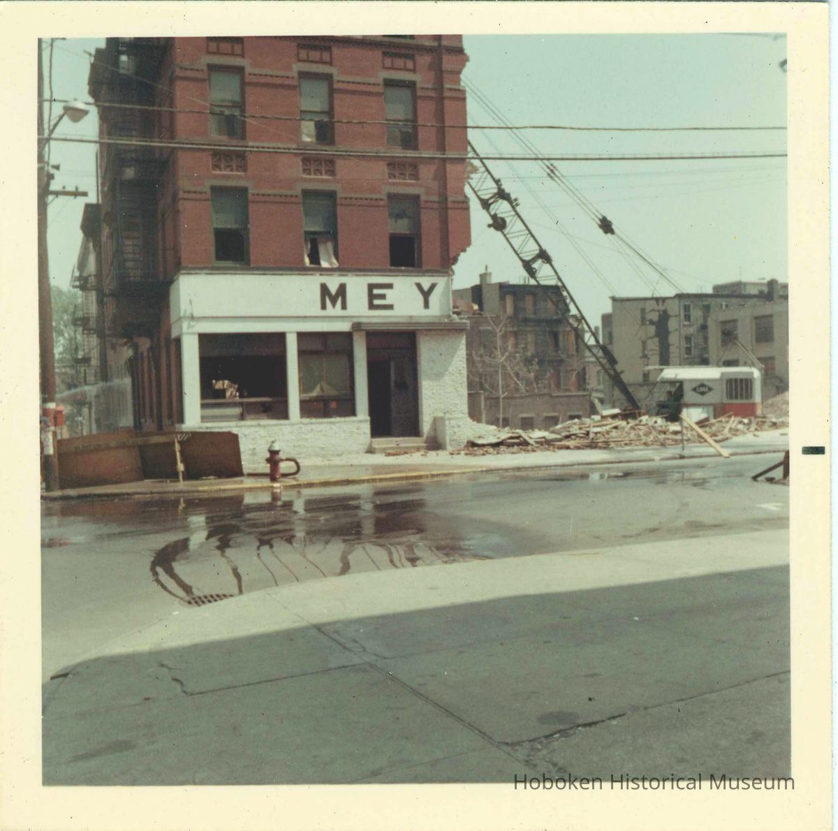 demolition of Meyer's Hotel, 231 Hudson St.