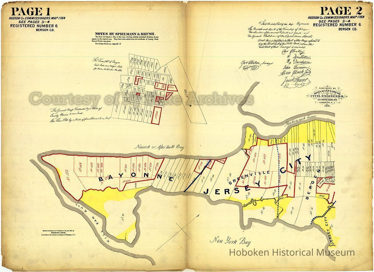 1: pp 1+2 index map (spielmann & brush 1881); Copyright: NJ State Archives