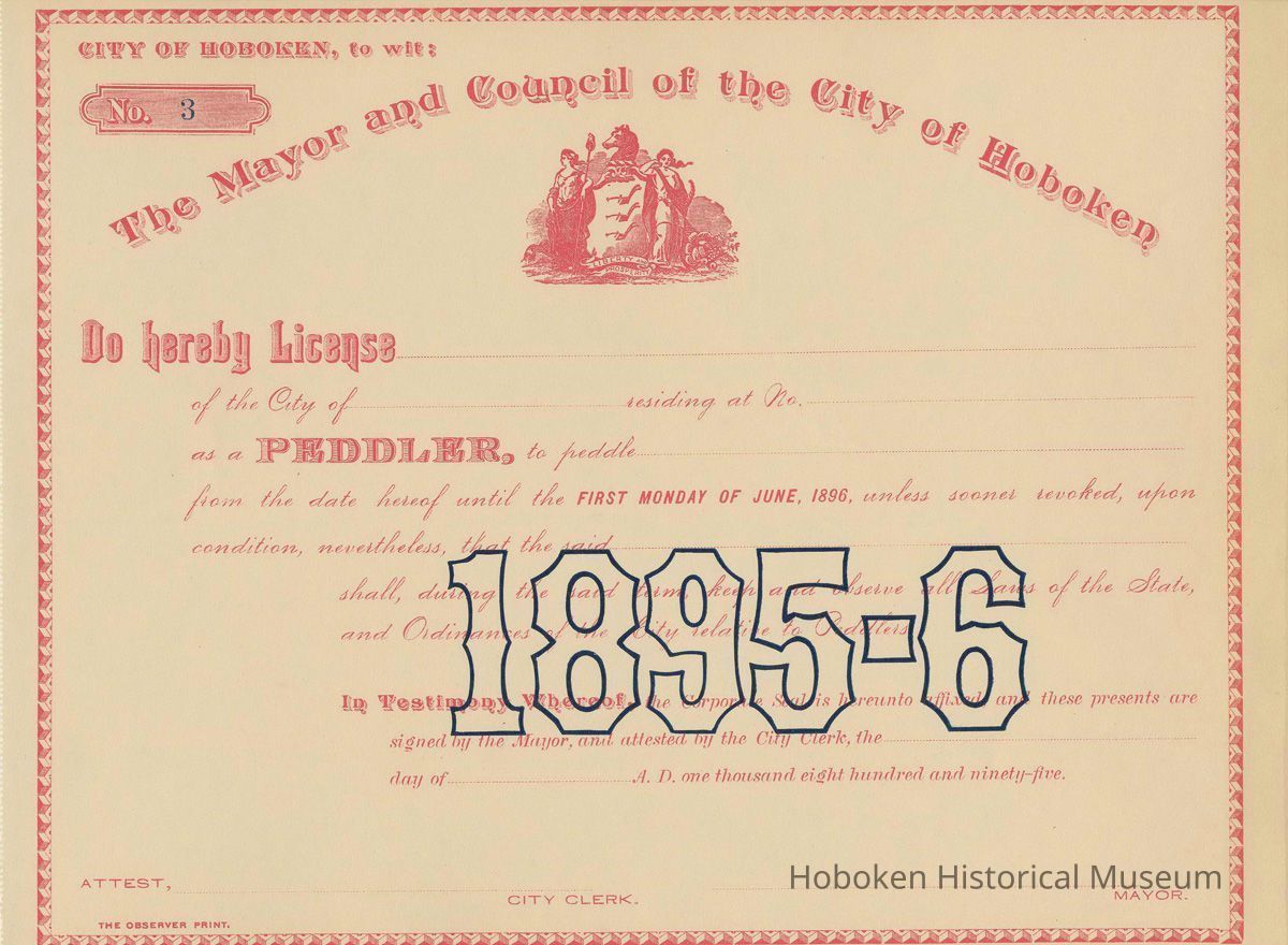license no.3, typical