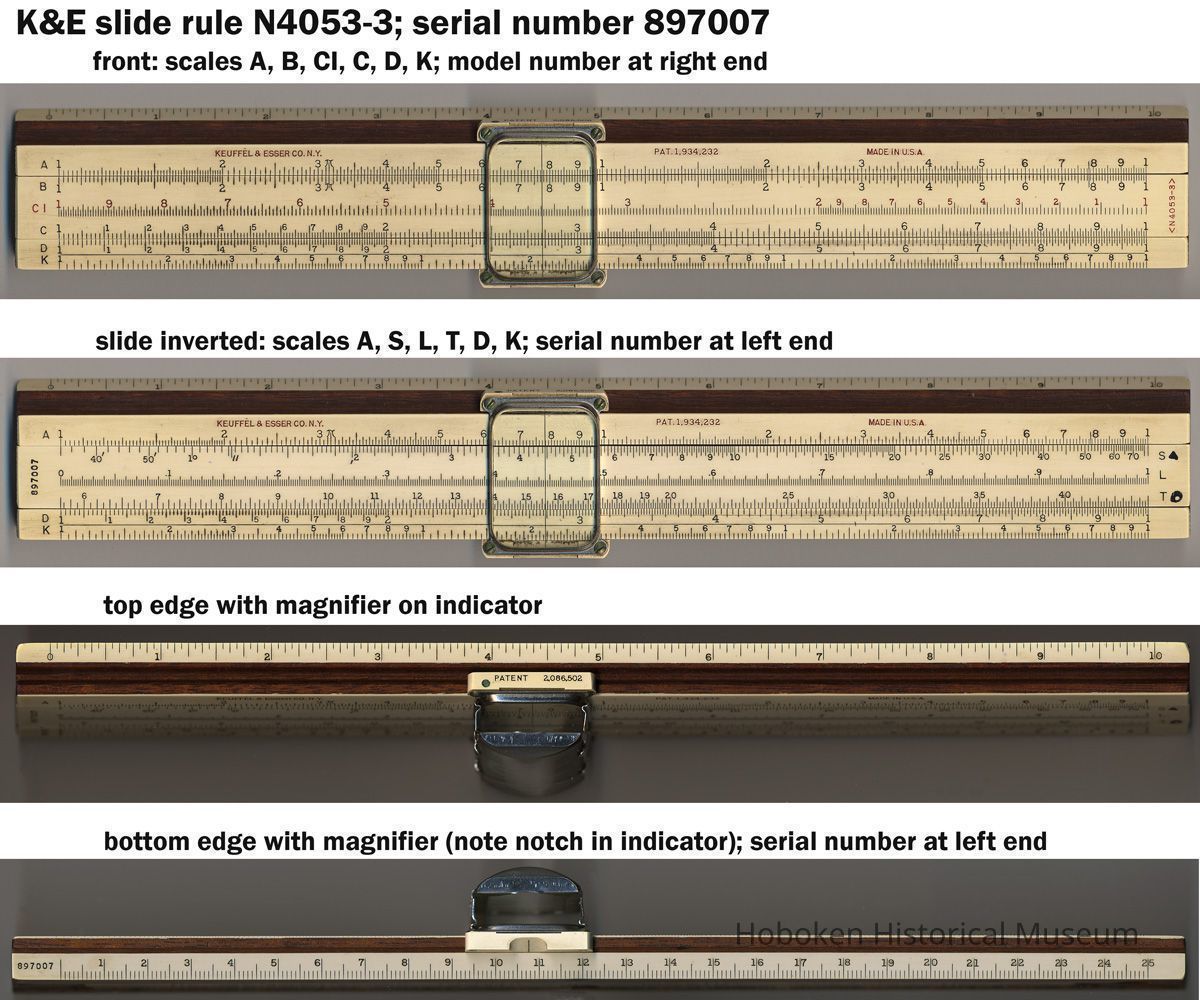 Slide rule, Polyphase (Mannheim), N4053-3, 10