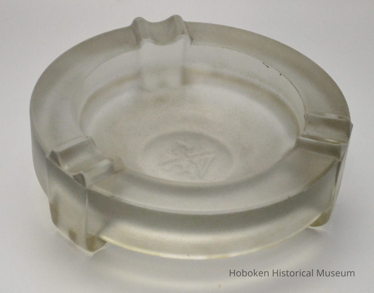 Lalique style glass ashtray
