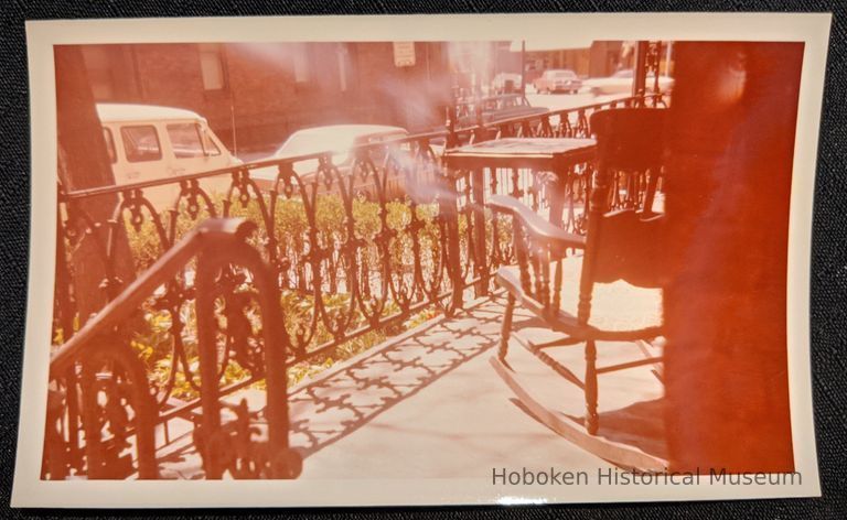 Front porch of 64 10th Street Hoboken.