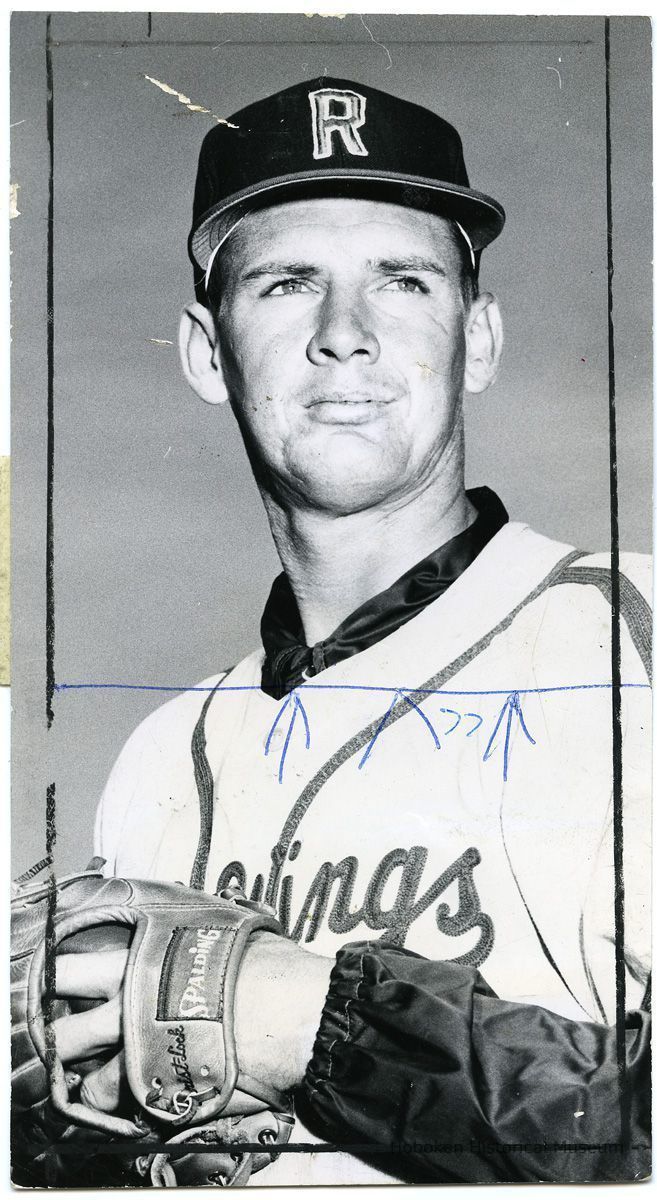 image: Johnny Kucks, pitcher, in Rochester Red Wings uniform