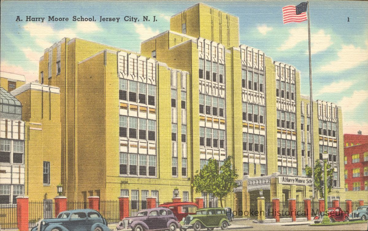 Postcard: A. Henry Moore School, Jersey City, NJ picture number 1