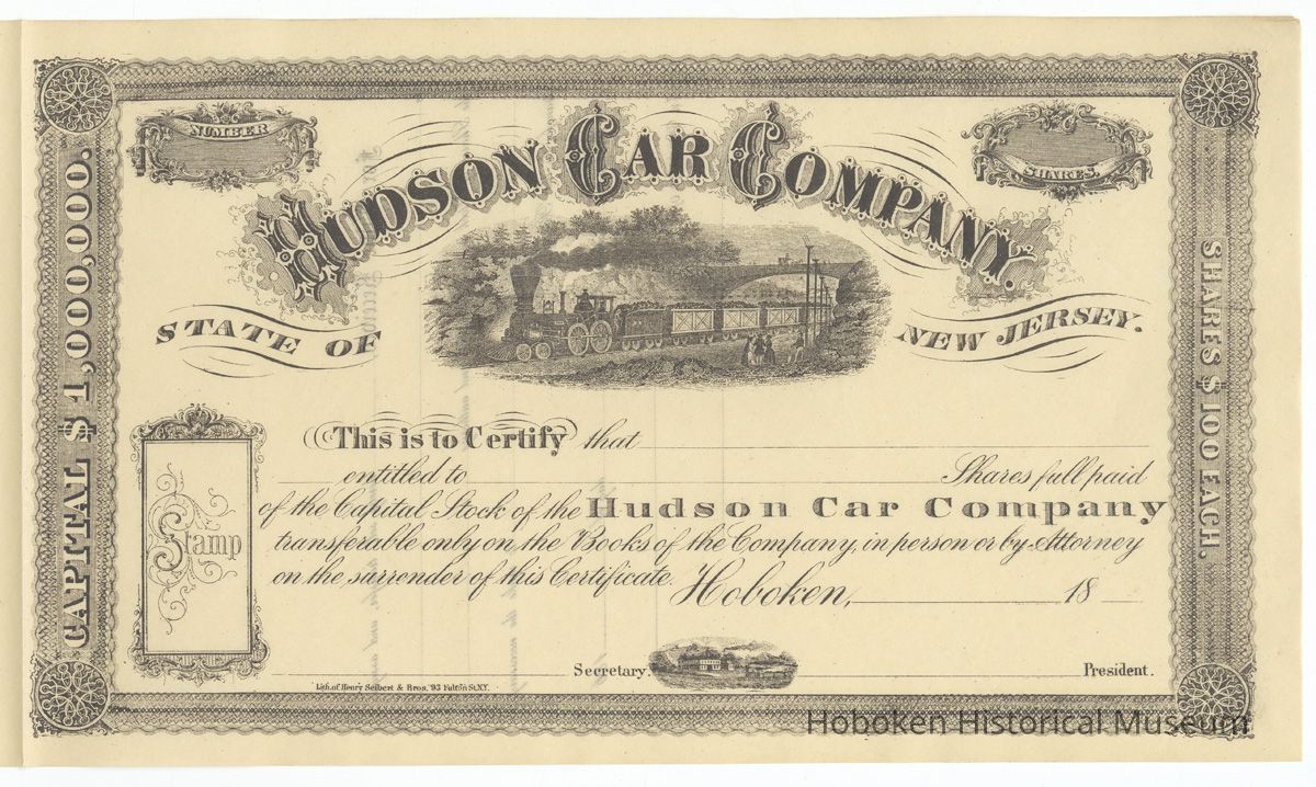 certificate portion of front