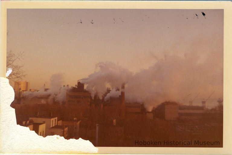 Color photo of the Maxwell House Coffee plant, 7:30 AM, Feb. 1, [1971.] picture number 1