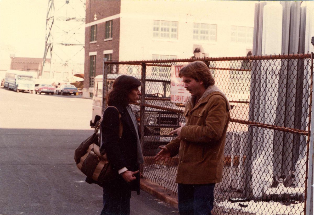 Digital scan of color photo of Bethlehem Steel Hoboken Shipyard, Hoboken, no date, circa 1970-1980. picture number 1