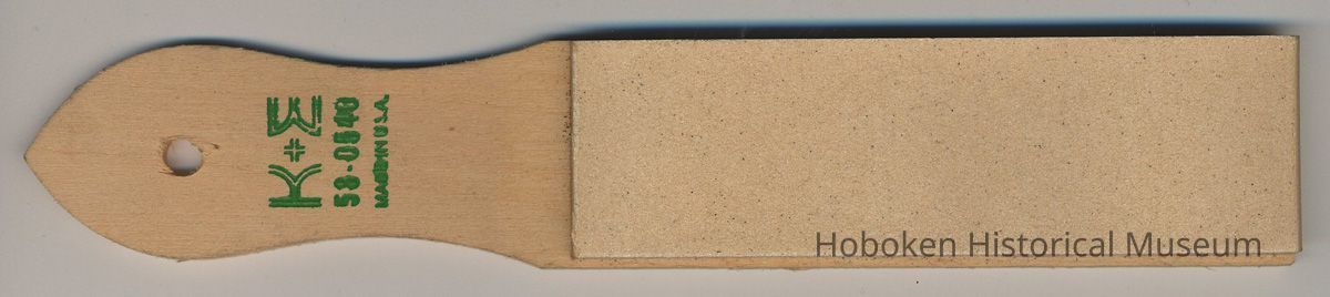 Pencil pointer, K&E (Keuffel & Esser); sandpaper pad on wooden stick