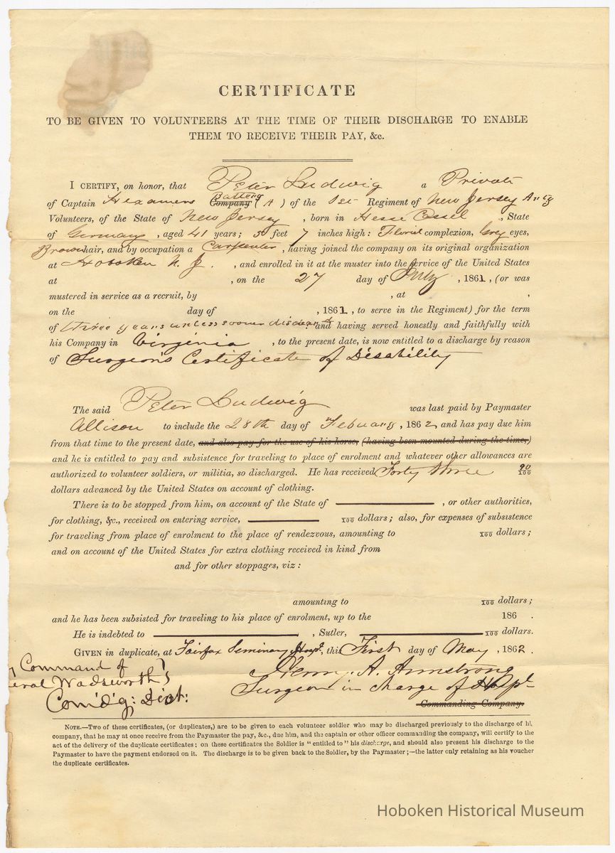 Document 1: Certificate