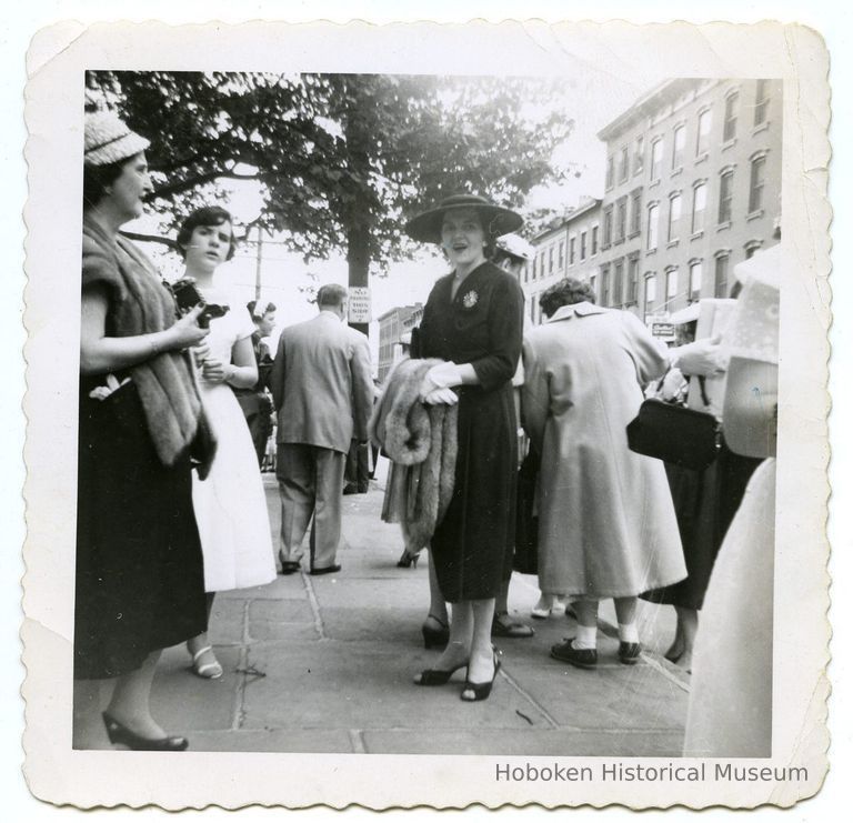 Anne Amoroso near Saints Peter & Paul Church 1953