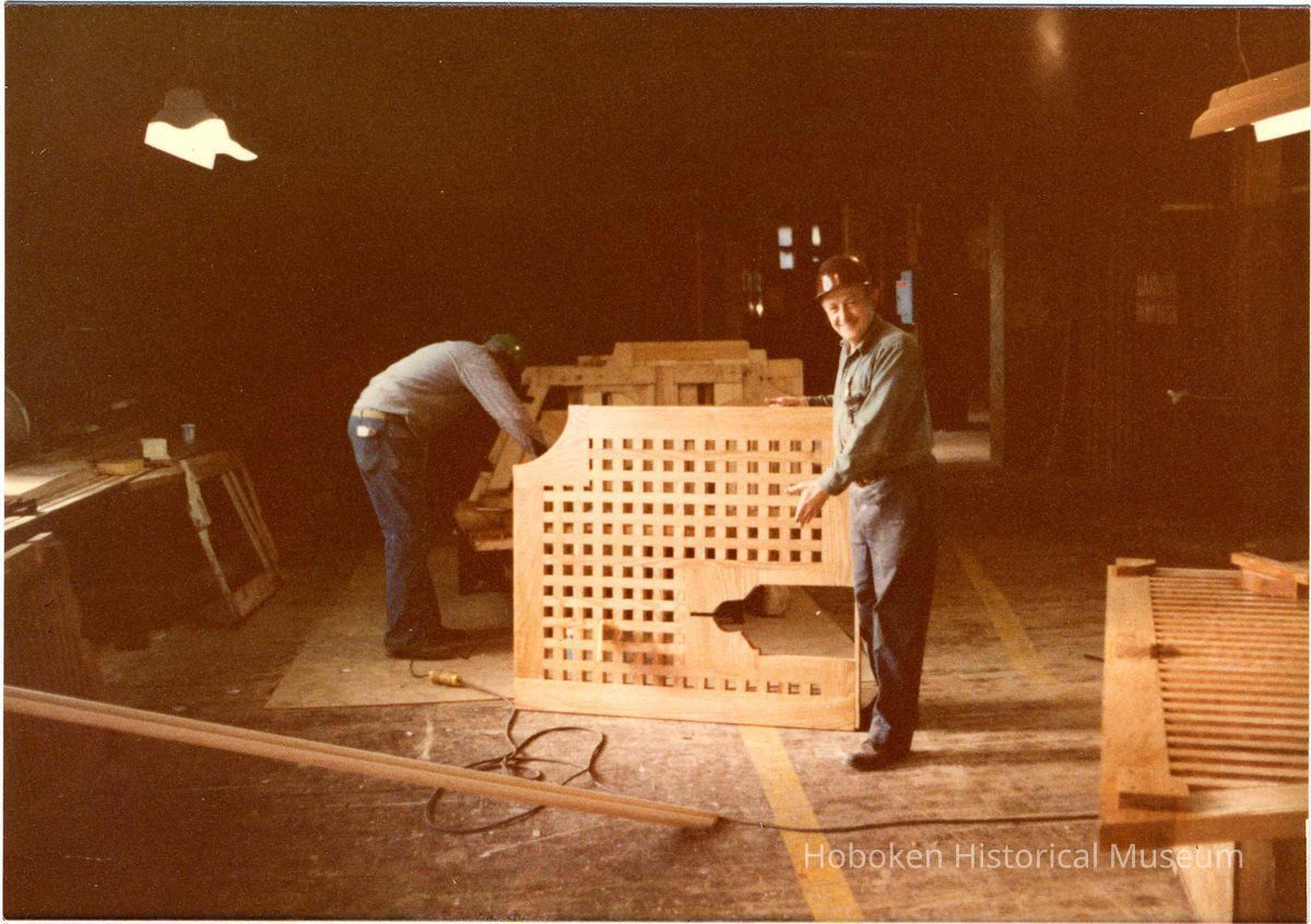 Digital scan of color photo of Bethlehem Steel Hoboken Shipyard, Hoboken, no date, circa 1970-1980. picture number 1