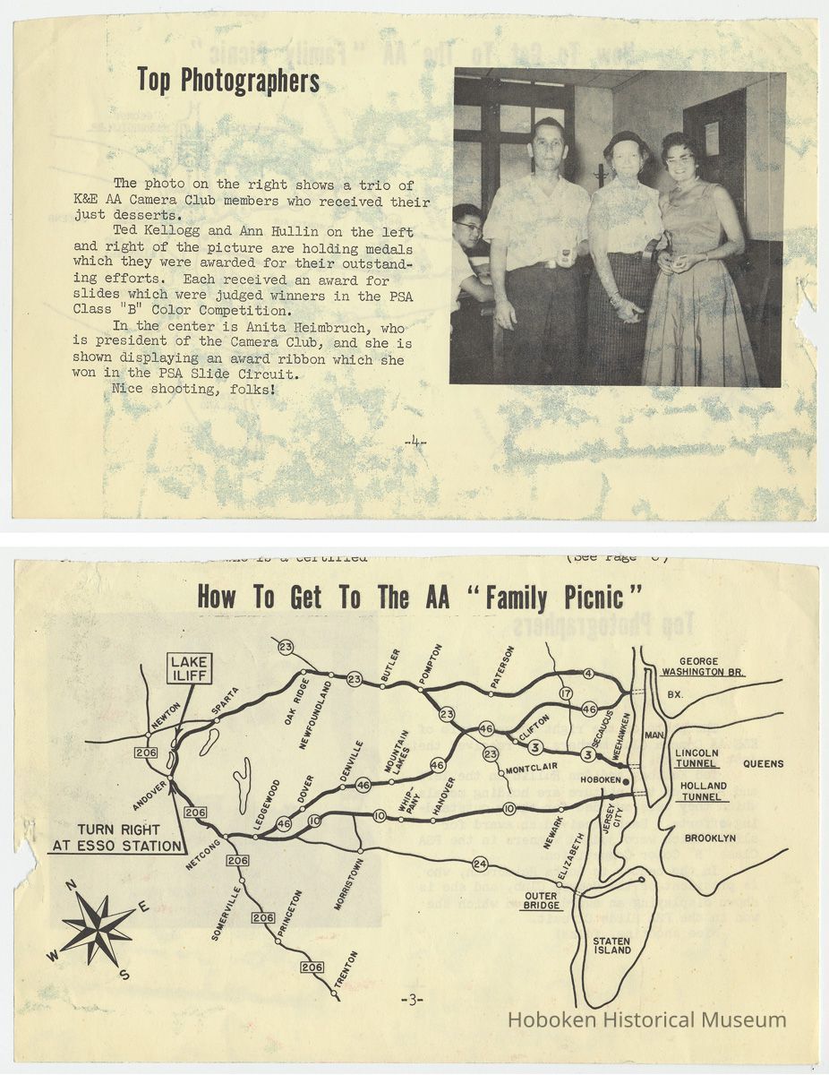 pg 4 article top; bottom - reverse of the partial leaf (map)