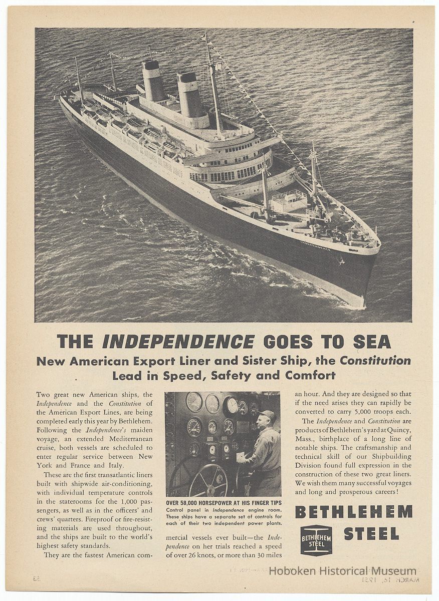 Ad, Bethlehem Steel: 