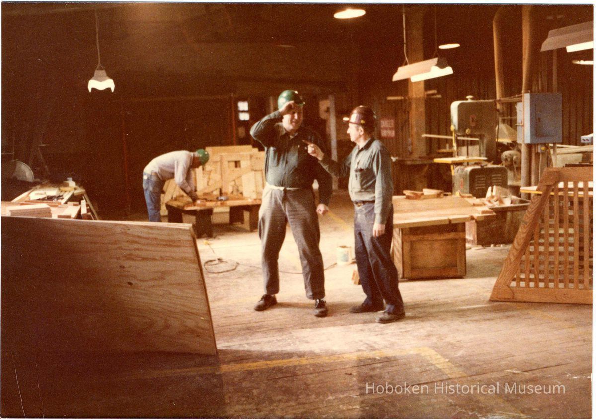 Digital scan of color photo of Bethlehem Steel Hoboken Shipyard, Hoboken, no date, circa 1970-1980. picture number 1