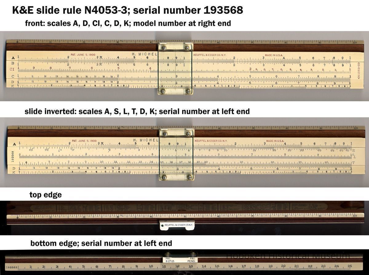 Slide rule, Polyphase (Mannheim), N4053-3, 10