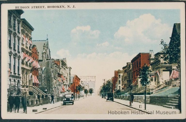 Hudson Street postcard, copy print.