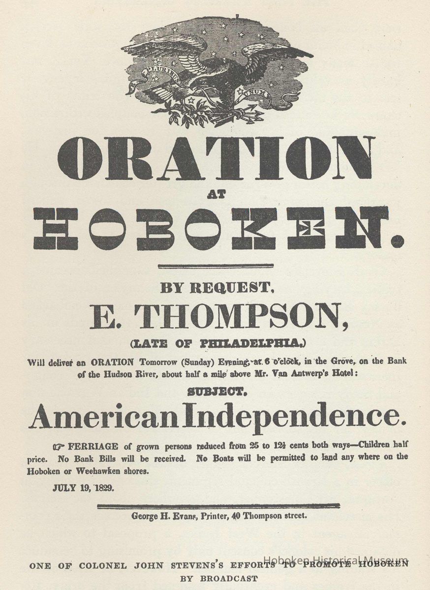 Printed photo illustration: 1829 handbill captioned 