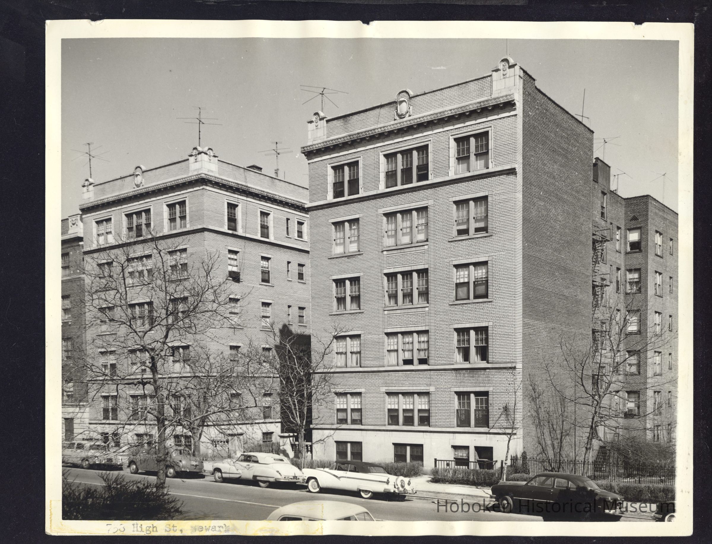 B&W photo of apartment building at 738 Dr. Martin Luther King, Jr. Boulevard, Newark. picture number 1