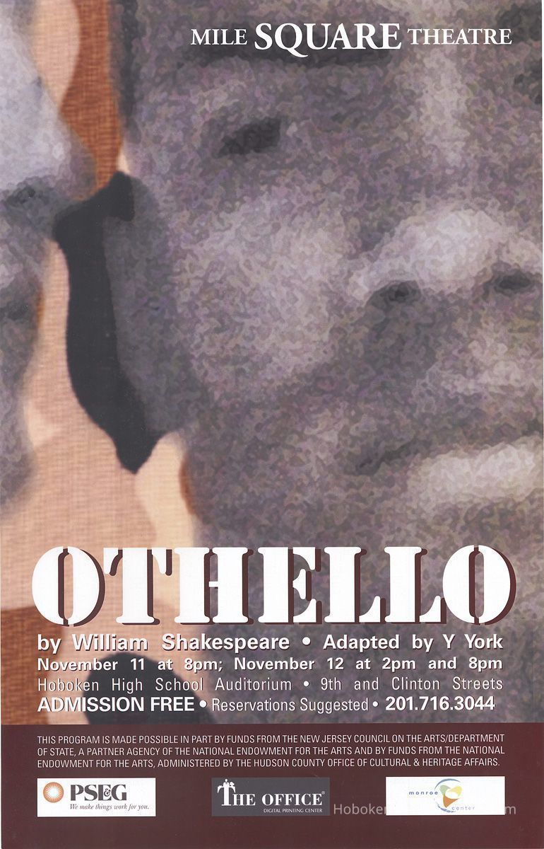 Poster: Othello. By William Shakespeare. Mile Square Theatre, Hoboken, (2005). picture number 1