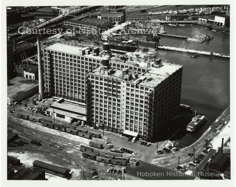 image Lipton Tea building aerial, July 20, 1951; Copyright: NJ State Archives