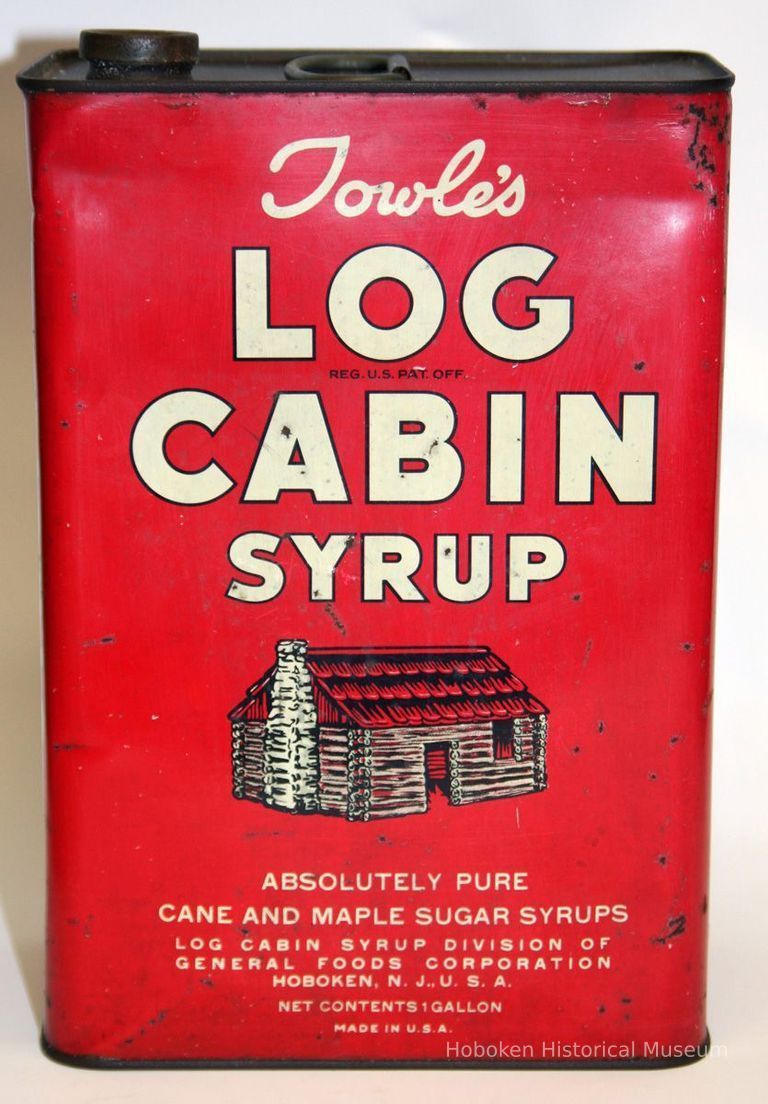 front Towle's Log Cabin Syrup one gallon can