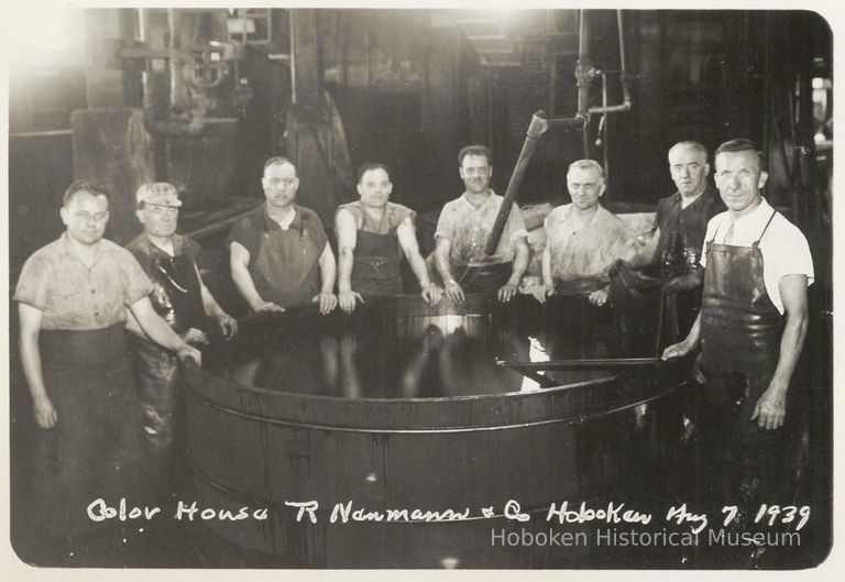 B+W photo of R. Neumann & Co. color house, Hoboken, August 7, 1939. picture number 1