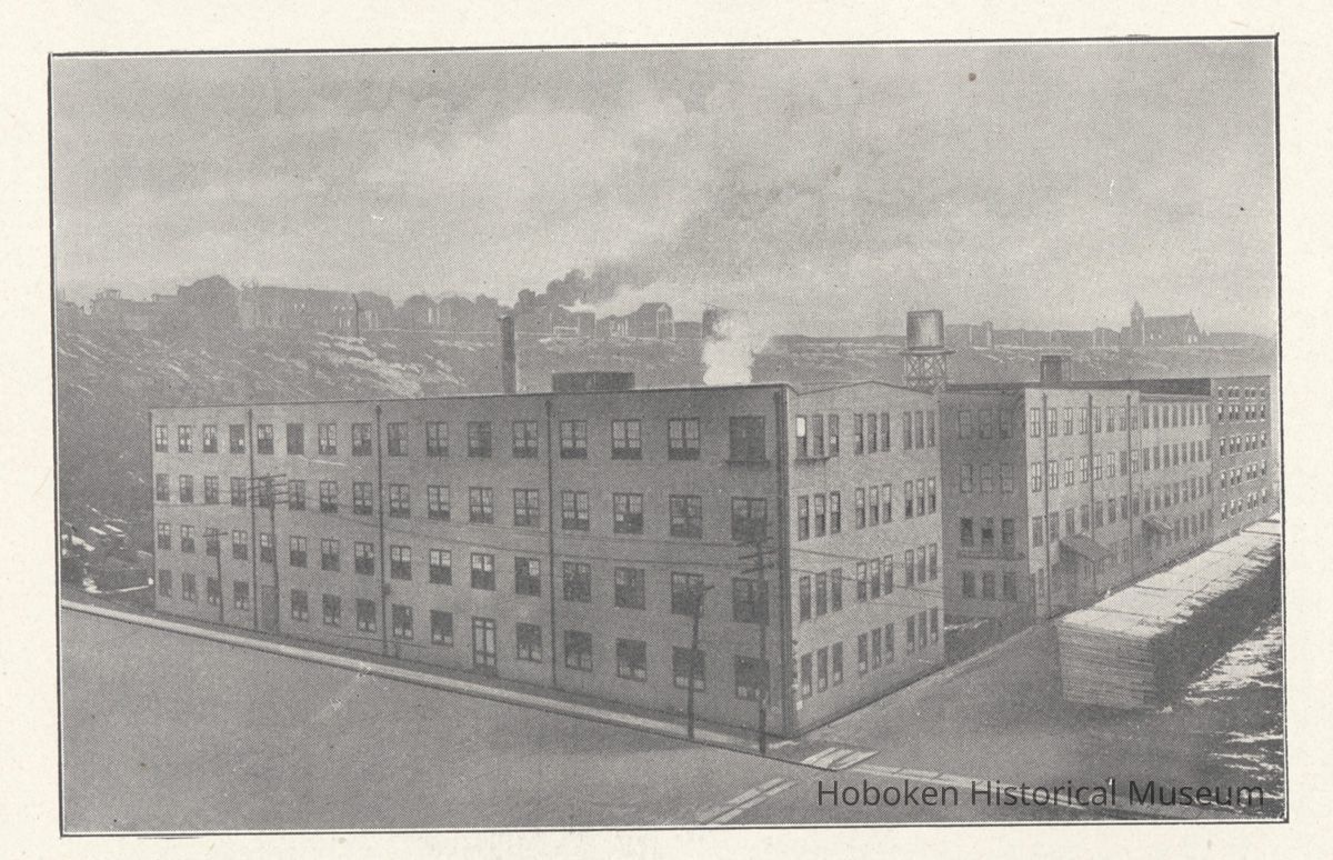 Printed B+W photograph of Ferguson Brothers Manufacturing Company, Eighth and Monroe Sts., Hoboken, no date, ca. 1900-1908. picture number 1