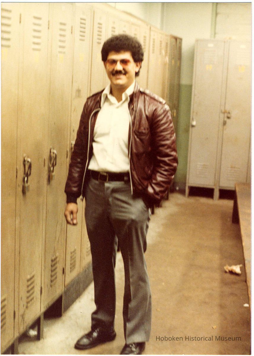 Digital scan of color photo of Bethlehem Steel Hoboken Shipyard, Hoboken, no date, circa 1970-1980. picture number 1