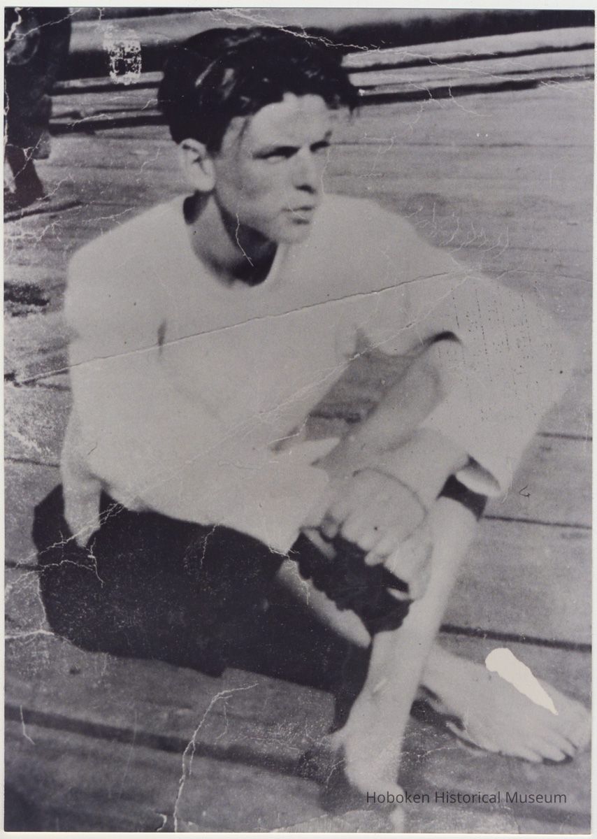 young Frank Sinatra on boardwalk / pier