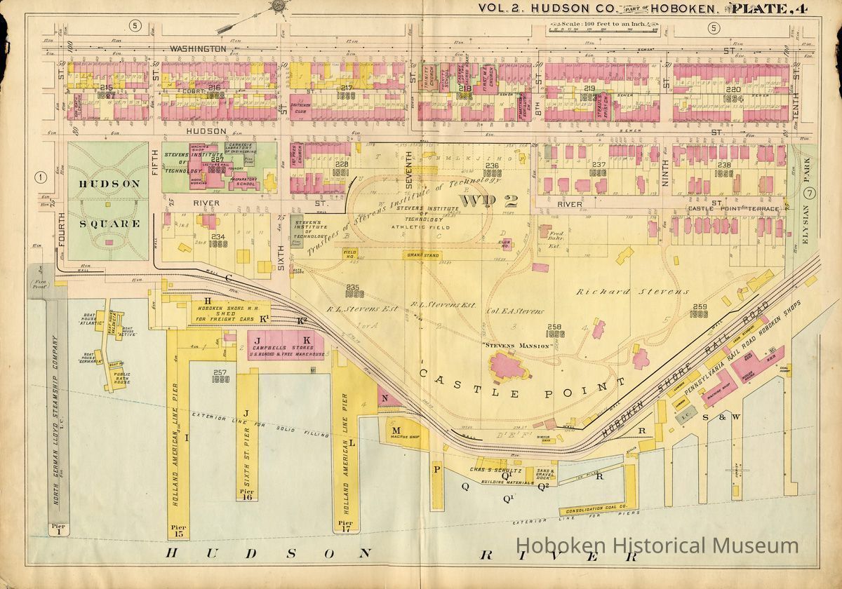 Hopkins Atlas 1909 plate four full map