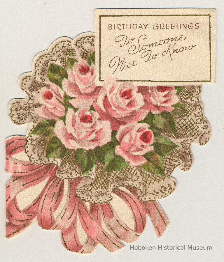 front of card