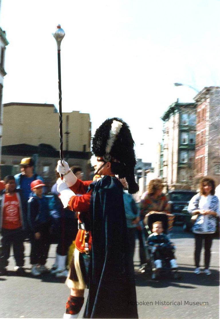 Color photo of the St. Patrick's Day Parade, Hoboken, 1987(?). picture number 1