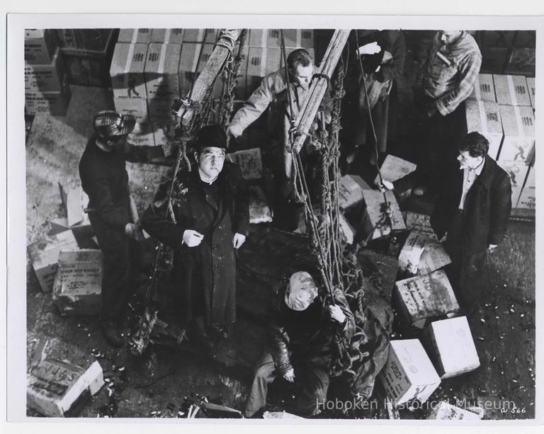 Black-and-white publicity photo of Karl Malden as Father Barry in film 