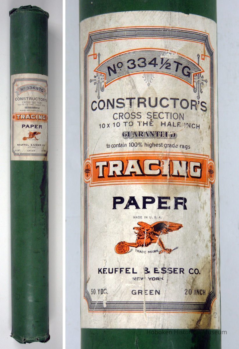 Paper: Constructor's Tracing Paper, No. 334-1/2TG, cross section, 50 yd. roll, made by Keuffel & Esser Co., N.Y., n.d., ca. 1944-1954. picture number 1