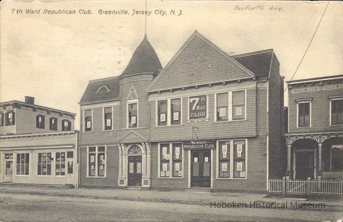 Postcard: 7th Ward Republican Club, Jersey City, NJ picture number 1