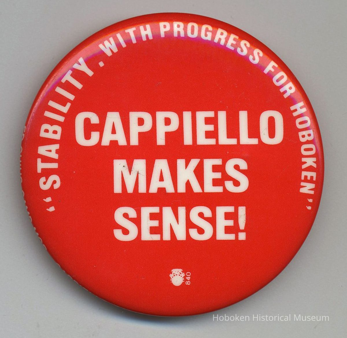 Political pin: Cappiello Makes Sense! 