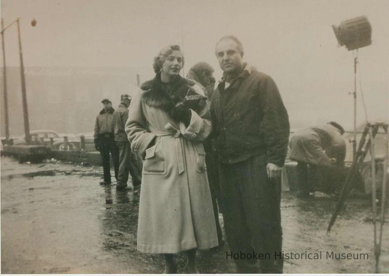 Gloria Mosolino, stand-in for Eva Marie Saint on pier location