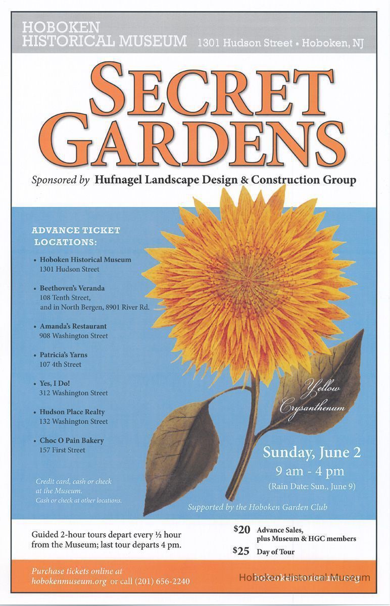 Secret Gardens (garden tour poster) 2013