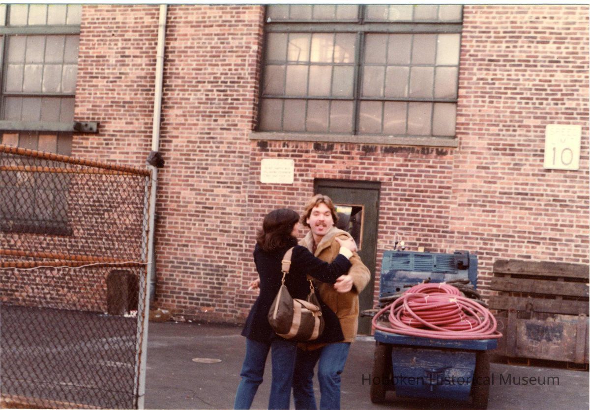Digital scan of color photo of Bethlehem Steel Hoboken Shipyard, Hoboken, no date, circa 1970-1980. picture number 1