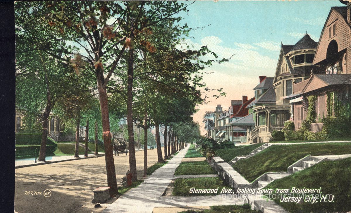 Postcard: Glenwood Ave., Jersey City, NJ picture number 1